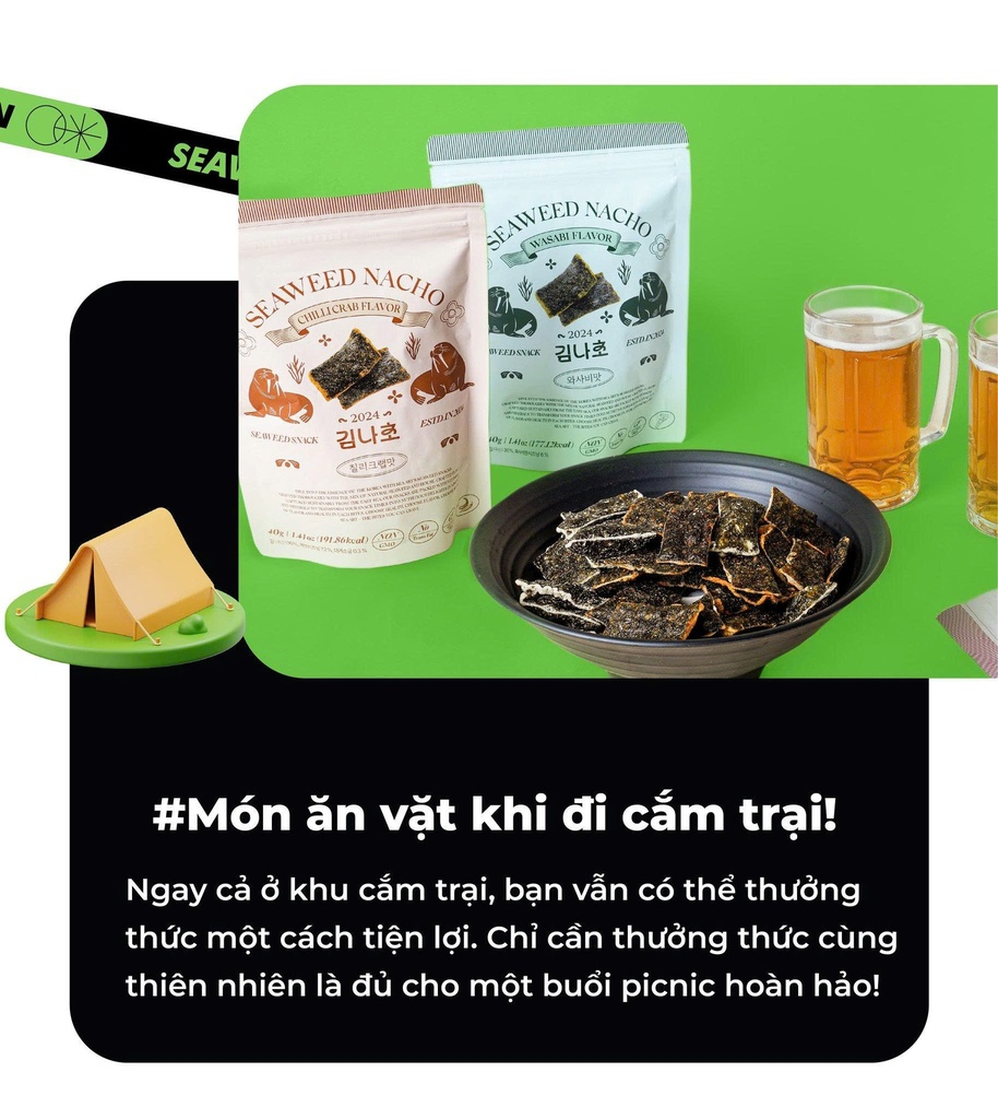 Snack rong biển Nacho vị Wasabi - Image 3