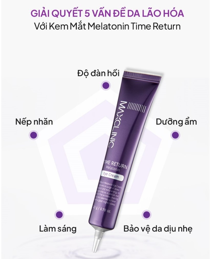 Kem Dưỡng Mắt Đa Năng Maxclinic Time Return Melatonn Eye Cream 20g - Image 1