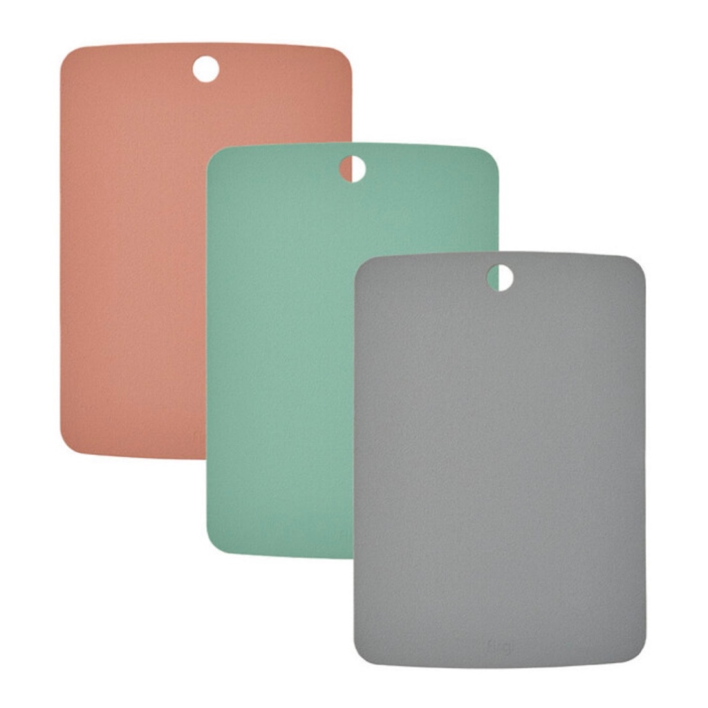 Bộ 3 Thớt Nhựa TPU Firgi Hàn Quốc Kháng Khuẩn An Toàn Chế Biến Thức Ăn Dặm Cho Bé