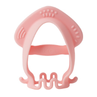 Firgi Korea Platinum Silicone Squid-Shaped Teether, BPA-Free, with Case