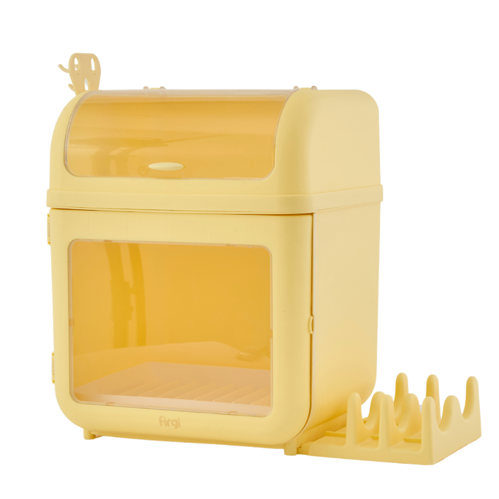 Tủ Nhựa 2 Tầng Đa Năng Firgi Hàn Quốc Đựng Dụng Cụ Ăn Dặm, Bình Sữa (Kèm Móc Treo & Giá Đỡ)