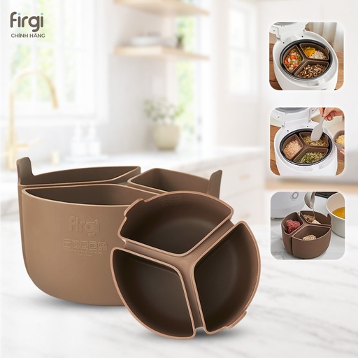[SAFG35U0001] Firgi 코리아 플래티넘 실리콘 밥솥 칸막이 트레이 1.8L 전자레인지 사용가능