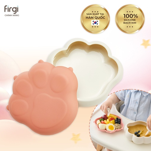 Firgi 코리아 플래티넘 실리콘 고양이 흡착 이유식 볼 뚜껑 포함 450ml